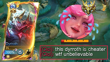 THIS META ARROGANT ENEMY UNDERESTIMATE MY DYRROTH SO I USE THIS INSANE TRICK - MLBB