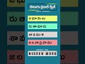 Find the Hidden Word Bible Quiz Telugu 👀 | Quick Quiz ✝️ #Shorts 124