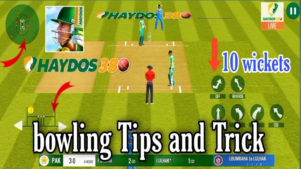 Haydos 380 | Bowling Tips And Tricks | How To Play Haydos 380 New Cricket Game