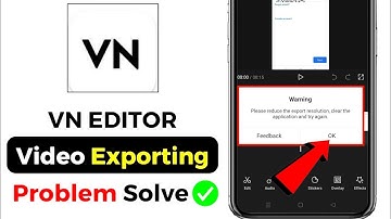 vn app please reduce the export resolution problem | Vn editor export problem | vn export problem⚠️