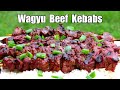 Melt In Your Mouth WAGYU STEAK ON A STICK - Marinated Wagyu Beef