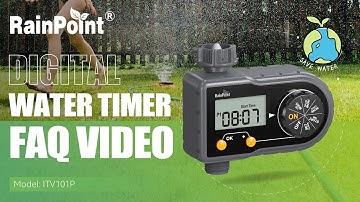 #RainPoint | Digital Water Timer FAQ Video.#MoreThanWaterSaving