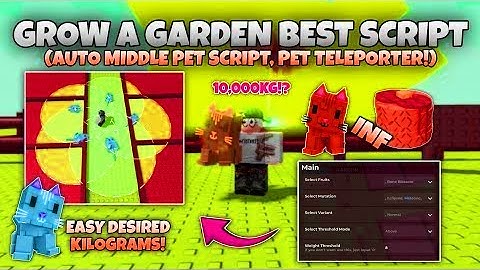 GROW A GARDEN SCRIPT *MIDDLE PET* MOON CATS, ORANGE TABBY METHOD! & MORE - ROBLOX SCRIPTS