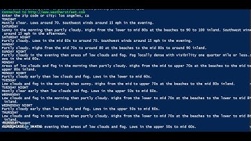 PowerShell, check weather