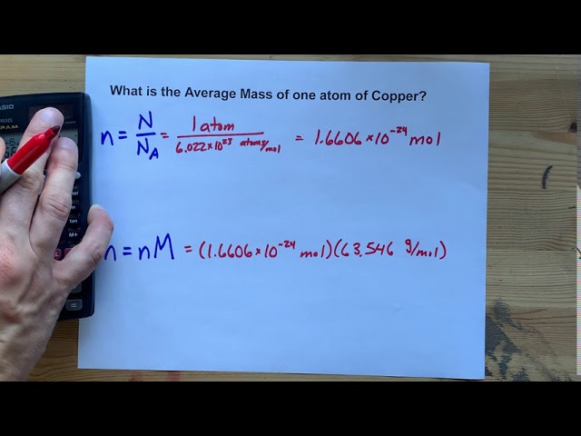 What Is The Average Mass Of One Atom Of Copper Youtube What Is The Average Mass Of One Atom Of Copper Youtube