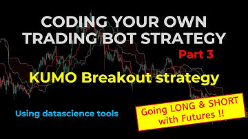 Coding your own Crypto trading bot strategy with datascience and the Kumo Cloud Breakout indicator