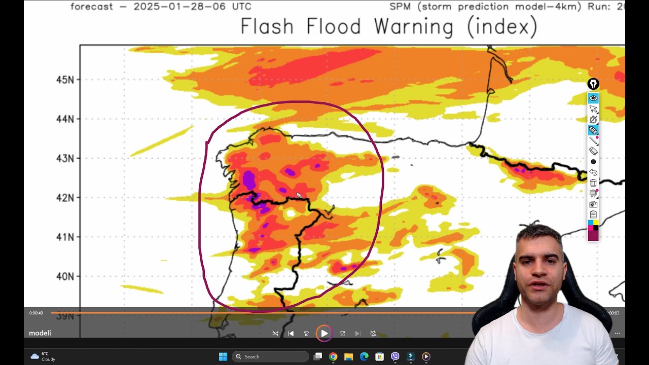 Storm Herminia will bring High Risk of Local Floods for parts of Spain ...