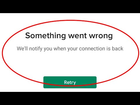 Fix Something Went Wrong Play Store Error || No Internet Connection Google Play Problem In Android