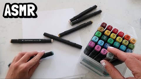 ASMR Sorting, Organizing & Writing with Markers // Whispered, Tapping Triggers