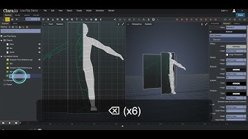 16 Clara.io-Low Poly Character part 4
