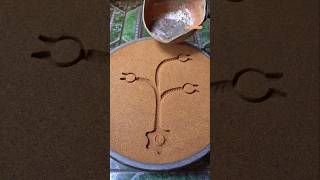 abe artof shapine from metal castingmetalwork #ietalcasting #sandcasting #satisfying #art