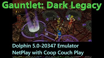 Gauntlet: Dark Legacy online multiplayer and local coop simultaneously using the Dolphin emulator