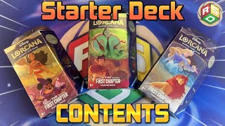 What Does a First Chapter Starter Deck Come With? | Disney Lorcana