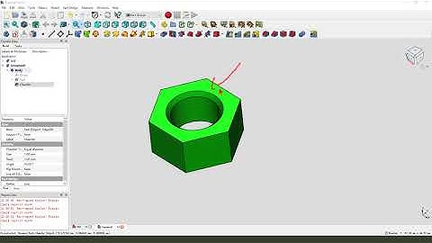 FreeCAD Tutorial for beginners,basic model exercise NUT HELIX-48