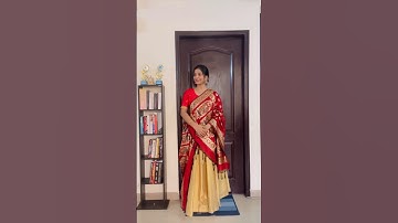 Silk dupatta draping styles for lehenga #shorts #dupatta #dupattastyling #howto #lehenga
