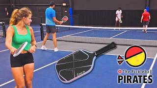 Trying LUZZ Tornazo in Mixed vs Men's Doubles Pickleball