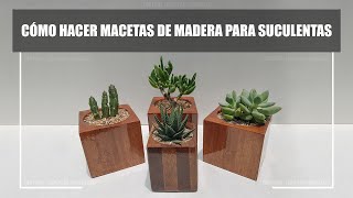 COMO HACER MACETAS DE MADERA PARA SUCULENTAS screenshot 4