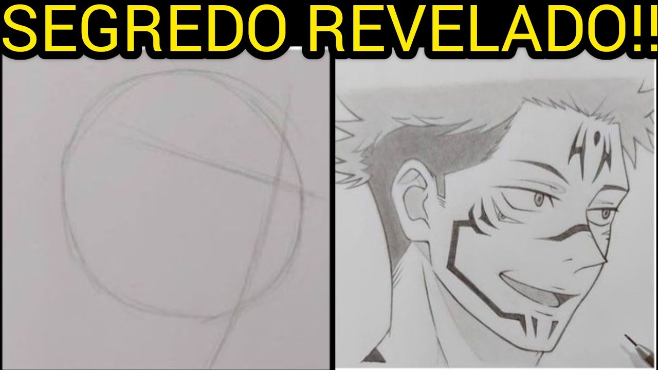 desenho de anime fácil, como desenhar metade do rosto Fushiguro Touji  fácil