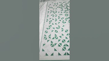 triangle design cutting on sheet by acoustic cnc machine #viral #cncmachine