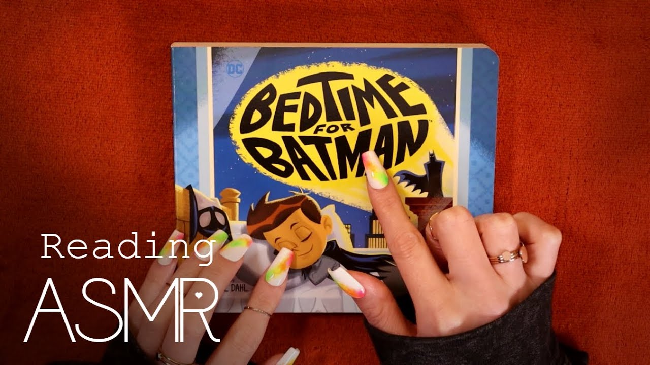 ASMR Bed time for Batman (🎧 soft spoken, board book tapping)