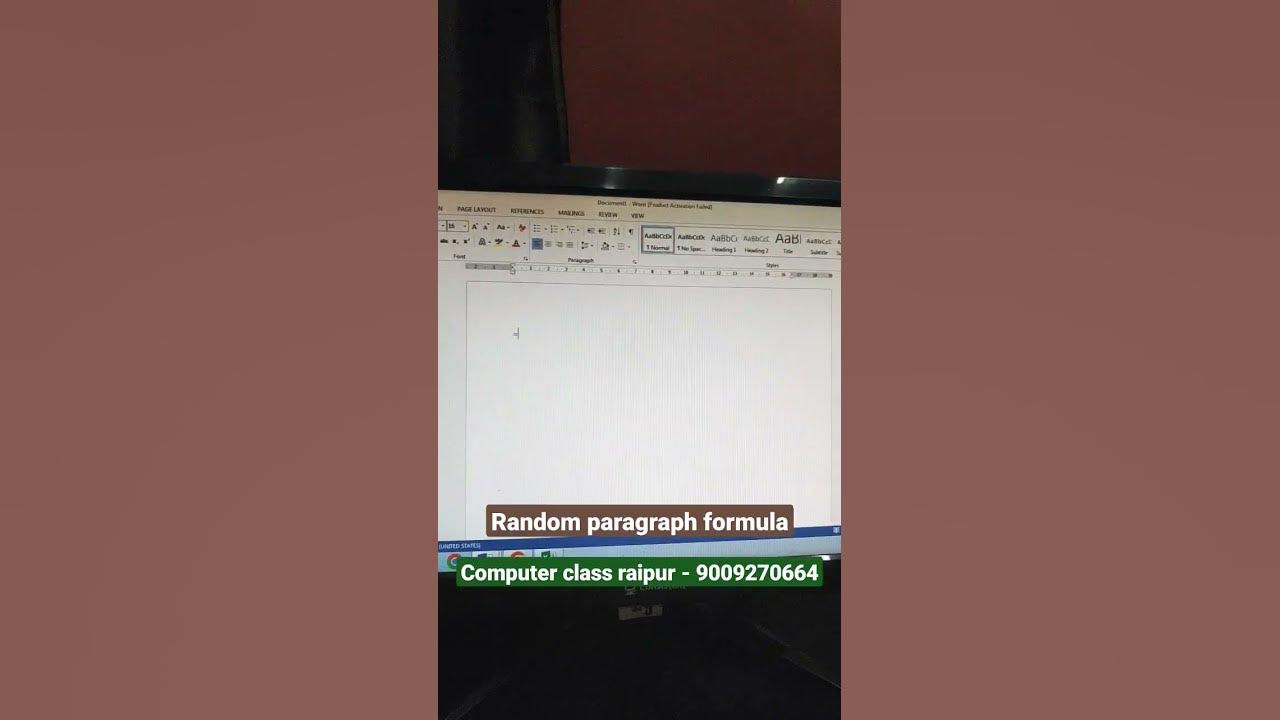 Random Paragraph Formula In Ms Word word raipurnews spacraipur cg how-to-get-a-paragraph-automatically-for-practice-in-ms-word-youtube