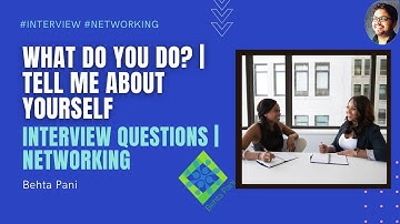 Interview | Networking | Tell Me About Yourself | What Do You Do | Simon Sinek | Golden Circle