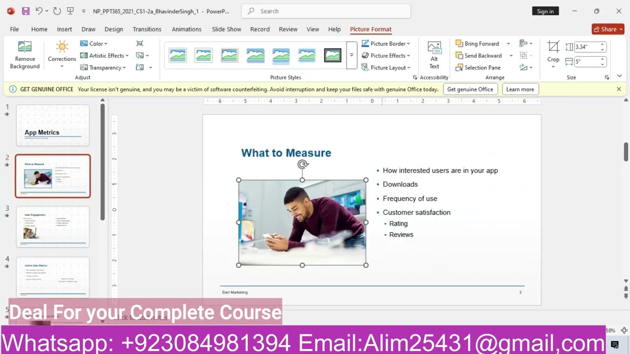 New Perspectives PowerPoint 365/2021 | Modules 1-2: SAM Capstone Project 1a Dart Marketing Solutions