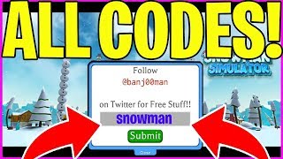Snowman Simulator Codes All New Codes Roblox