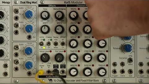 Demo of the fixed-filter bank of the VoIS Modular vocoder