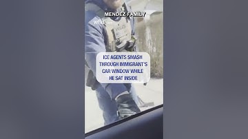ICE agents shatter car window during arrest #news #ICE #arrest #massachusetts #immigrant #wfla