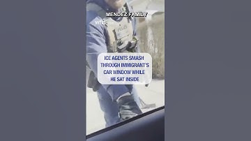 ICE agents shatter car window during arrest #news #ICE #arrest #massachusetts #immigrant #wfla