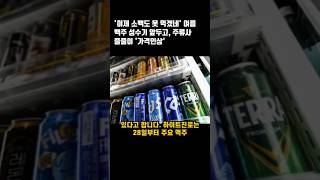 &#39;이제 소맥도 못 먹겠네&#39; 여름 맥주 성수기 앞두고, 주류사 줄줄이 &#39;가격인상&#39; #맥주 #테라 #오비 #주류인상