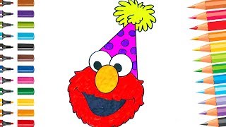 Elmo Colouring Sesame Street Fun Speed Coloring Pages for Kids