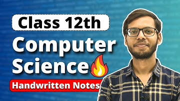 Class 12 Computer Science handwritten Notes | Class 12 Python Notes |Vishal Kumar | in Hindi
