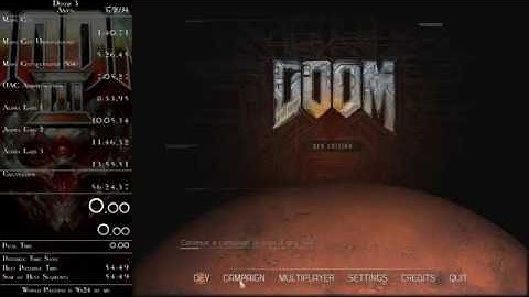 Doom 3 - Any% Single-Segment Speedrun in 0:56:17 (time without loads)