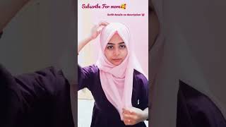 1 Minute  Full Coverage Hijab Tutorial 💓🧕 #chiffonhijab #hijabstyle #hijabers #abayafashion #abaya 💓