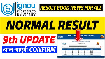 Result 9TH Update आज आ सकता है Confirmed, IGNOU 9th Result June 2025 Result Update Result 2025 Ignou