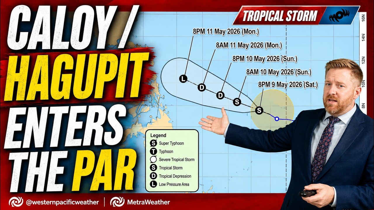 Caloy enters the PAR, but weakens east of the Philippines, Westpacwx ...