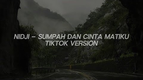 Nidji - Sumpah Dan Cinta Matiku (lyrics)