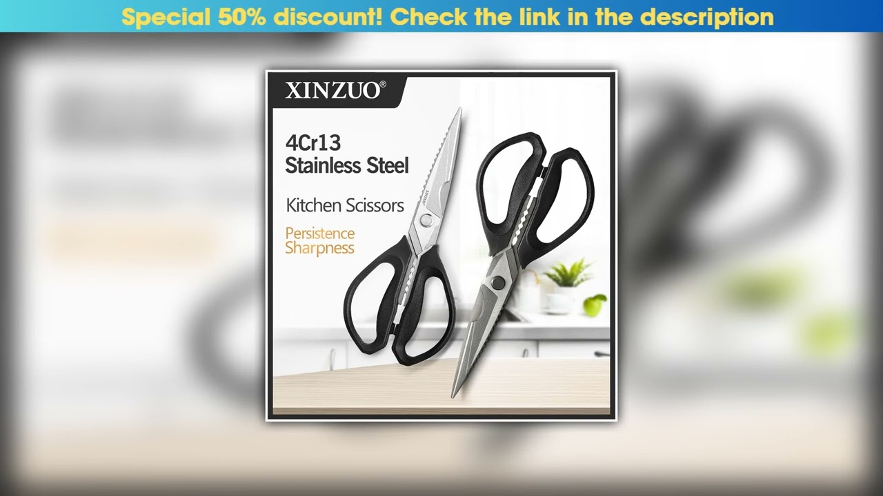 First Look 2025 New Arrival XINZUO Forged Kitchen Scissors Stainless Steel All-in-One Household Pou