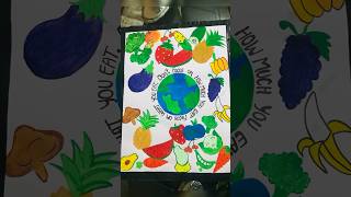 Poster making on healthy food|chart on fruits and vegetable #poster #fruit #vegetables #competition Poster making on healthy food|chart on fruits and vegetable #poster #fruit #vegetables #competition