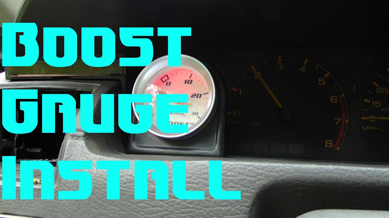 Equus 52mm Boost Gauge Installation Vg30ET 200sx S12 YouTube
