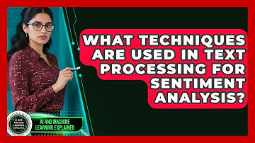What Techniques Are Used in Text Processing for Sentiment Analysis?