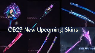 New Upcoming OB29 Skins in Free Fire ( Garena Free Fire ) #badtiger #newevent