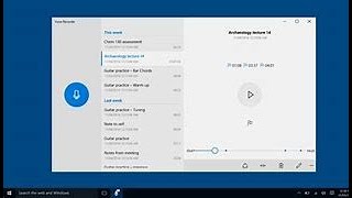 Windows 10 - How to Use Free Voice Recorder for Audio Recordings