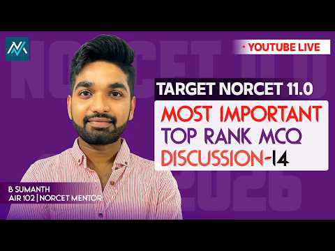 ✅ Important MCQs Discussion | By Sumanth Sir I🔥NORCET 11.0 🔥I MEDsee NURSING