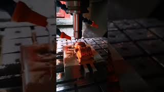 CNC copper electrode processing #cnc #machining #copper #electrode #fyp