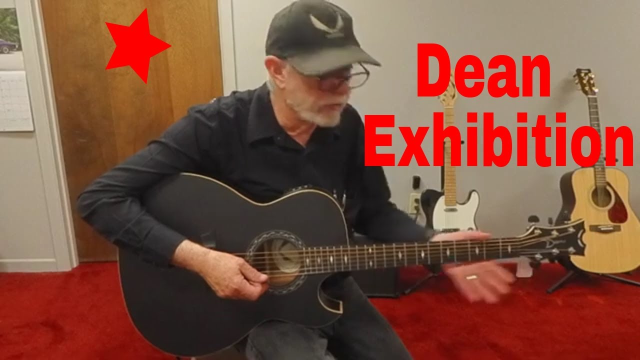 Dean Exhibition Acoustic Electric Guitar Demonstration 