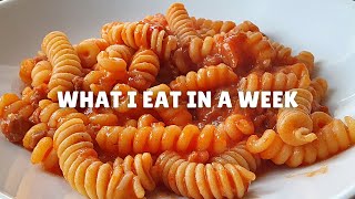 What I Eat In A Week Tante Idee, Tanto