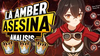 ¡Este SUSCRIPTOR tiene AMBER C6  TRIPLE CORONADA!   LA AMBER ASESINA  Genshin Impact